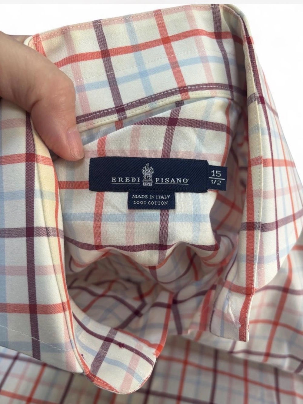 Vintage Eredi Pisano Men’s Shirt Size 15 1/2 - Picture 6 of 9